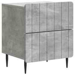 Cabinet de chevet 2 pcs Gris béton 43 x 34,5 x 49,5 cm 616479616479