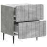 Cabinet de chevet 2 pcs Gris béton 43 x 34,5 x 49,5 cm 616479616479