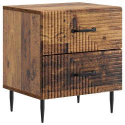 Cabinet de chevet 2 pcs Bois ancien 43 x 34,5 x 47,5 cm 616490616490