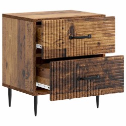 Cabinet de chevet 2 pcs Bois ancien 43 x 34,5 x 47,5 cm 616490616490