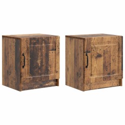 Cabinet de chevet 2 pcs Bois ancien 43 x 34,5 x 47 cm 616491616491