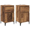 Cabinet de chevet avec tiroir 2 pcs Bois ancien 40 x 35 x 70 cm 616492616492