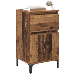 Cabinet de chevet avec tiroir 2 pcs Bois ancien 40 x 35 x 70 cm 616492616492