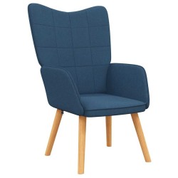 Chaise de relaxation Bleu Tissu 616494616494