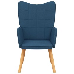 Chaise de relaxation Bleu Tissu 616494616494