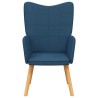 Chaise de relaxation Bleu Tissu 616494616494