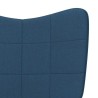 Chaise de relaxation Bleu Tissu 616494616494