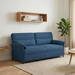 Canapé 100% polyester, cadre en métal, MDF, Contreplaqué 616497616497