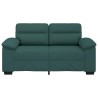Canapé 2 places vert foncé 160 x 81 x 84 cm en tissu 616501616501