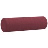 Canapé 3 places avec oreillers décoratifs bordeaux 180 cm tissu 616503616503