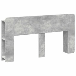 Cabinet de Tête de Lit Gris béton Bois d'ingénierie 616506616506