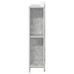 Cabinet de Tête de Lit Gris béton Bois d'ingénierie 616506616506