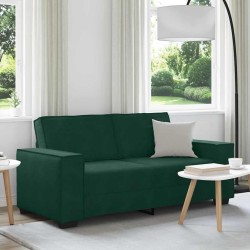 Canapé 2 places vert foncé 180 x 78 x 84 cm velours 616511616511