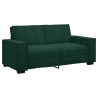 Canapé 2 places vert foncé 180 x 78 x 84 cm velours 616511616511