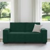 Canapé 2 places vert foncé 180 x 78 x 84 cm velours 616511616511