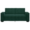 Canapé 2 places vert foncé 180 x 78 x 84 cm velours 616511616511