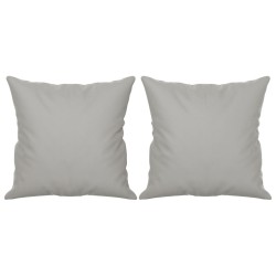 Canapé 2 places avec oreillers gris clair 120 cm 616513616513
