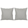 Canapé 2 places avec oreillers gris clair 120 cm 616513616513