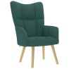 Chaise de relaxation Vert foncé Tissu 616526616526