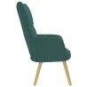 Chaise de relaxation Vert foncé Tissu 616526616526