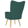 Chaise de relaxation Vert foncé Tissu 616526616526