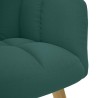 Chaise de relaxation Vert foncé Tissu 616526616526