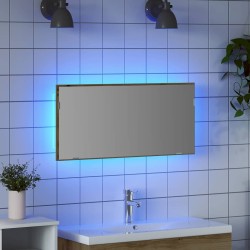 Miroir chêne artisanal 80 x 37 cm Verre et Bois Ingénierie 616527616527