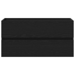 Meuble de Lavabo de Salle de Bain Chêne noir 90 x 38,5 x 45 cm 616528616528