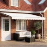 Cadre de store manuel avec LEDs Blanc 4,5 × 3,5 m 616529616529