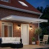 Cadre de store manuel avec LEDs Blanc 4,5 × 3,5 m 616529616529