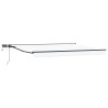Cadre de store manuel avec LEDs Blanc et anthracite 4,5 × 3,5 m 616530616530