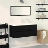 Meuble de Lavabo de Salle de Bain Chêne noir 90 x 39 x 62 cm 616532616532