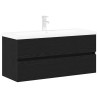 Meuble de Lavabo de Salle de Bain Chêne noir 90 x 39 x 62 cm 616532616532