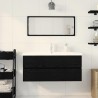 Meuble de Lavabo de Salle de Bain Chêne noir 90 x 39 x 62 cm 616532616532