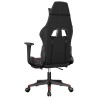 Chaise de jeu avec repose-pied Noir/rouge bordeaux Similicuir 616537616537