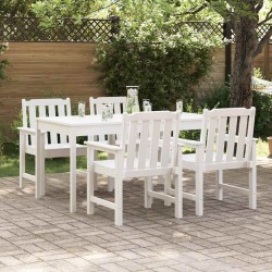 Chaise de jardin 4 pcs Blanc 65,5 x 59 x 88 cm Polyéthylène 616538616538