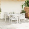 Chaise de jardin 4 pcs Blanc 65,5 x 59 x 88 cm Polyéthylène 616538616538