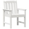 Chaise de jardin 4 pcs Blanc 65,5 x 59 x 88 cm Polyéthylène 616538616538