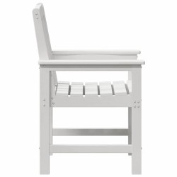 Chaise de jardin 4 pcs Blanc 65,5 x 59 x 88 cm Polyéthylène 616538616538