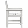 Chaise de jardin 4 pcs Blanc 65,5 x 59 x 88 cm Polyéthylène 616538616538
