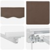 Cadre de store manuel avec LEDs Taupe 2,5 x 2 m 616544616544