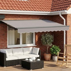 Cadre de store rétractable électrique Anthracite 3 x 2 m Acier 616545616545