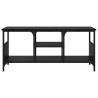 Meuble TV Chêne noir 100 x 35 x 45 cm Bois d'ingénierie et fer 616547616547