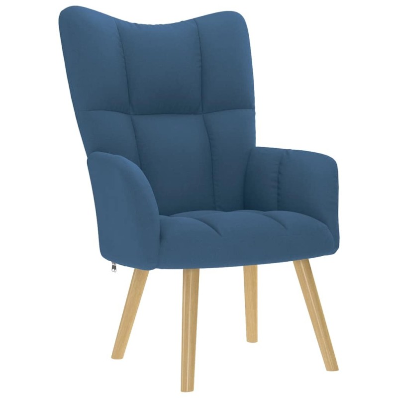 Chaise de relaxation Bleu Tissu 616550616550