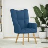 Chaise de relaxation Bleu Tissu 616550616550