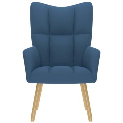 Chaise de relaxation Bleu Tissu 616550616550