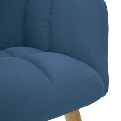 Chaise de relaxation Bleu Tissu 616550616550