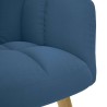 Chaise de relaxation Bleu Tissu 616550616550