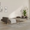 Canapé-lit à 2 places avec deux oreillers taupe tissu 616553616553
