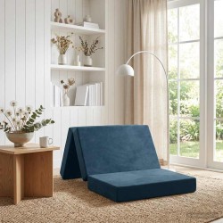 Canapé-lit pliable 100 x 67 x 45 cm Bleu 616557616557